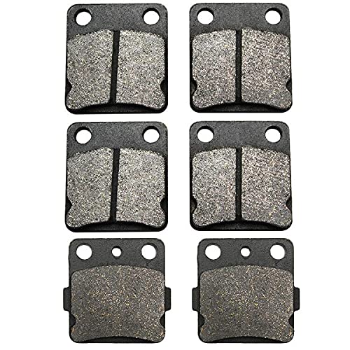 High-Performance Motorcycle Brake Pads for Yamaha YFM350 Wolverine 350 (1995-2005) & YFM350 Warrior 350 (1989-2004) - Front & Rear Brake Pads Kit - Perfect for Off-Roading, Trail Riding & Dirt Biking Adventures