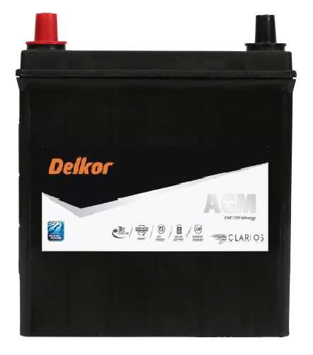 Delkor S34B20R Car Battery - Direct Replacement for Varta S34B20R - Perfect for BMW, Mercedes & Audi Vehicles - Reliable Cold Cranking Power for Winter Driving