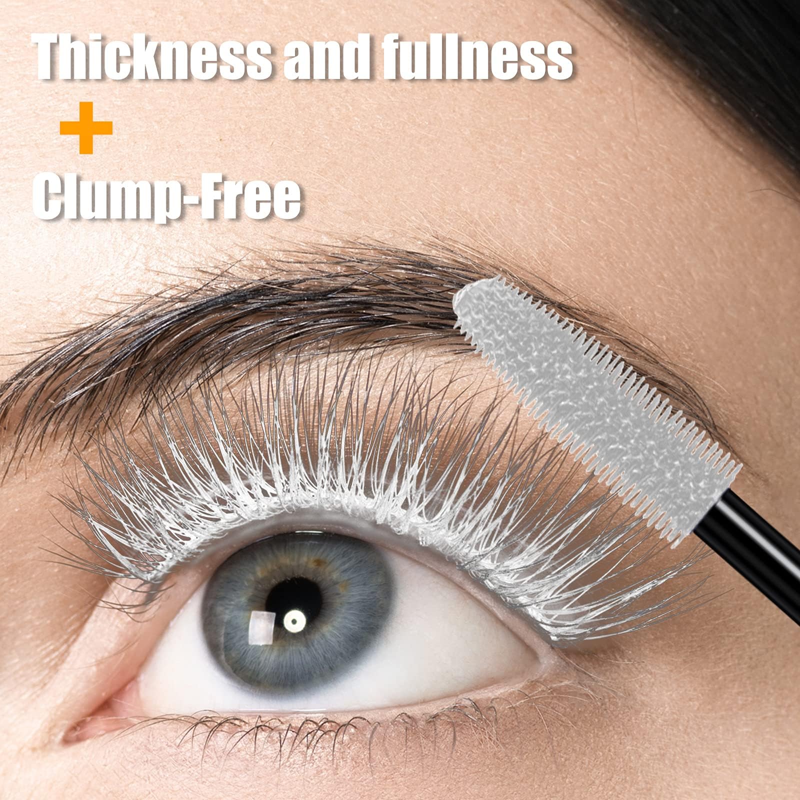 FACE UP Lightweight Volume Express Mascara - White Mascara (6ml) for Dramatic Lashes & Natural Makeup Looks - Perfect for Everyday Wear, Special Occasions & Photography