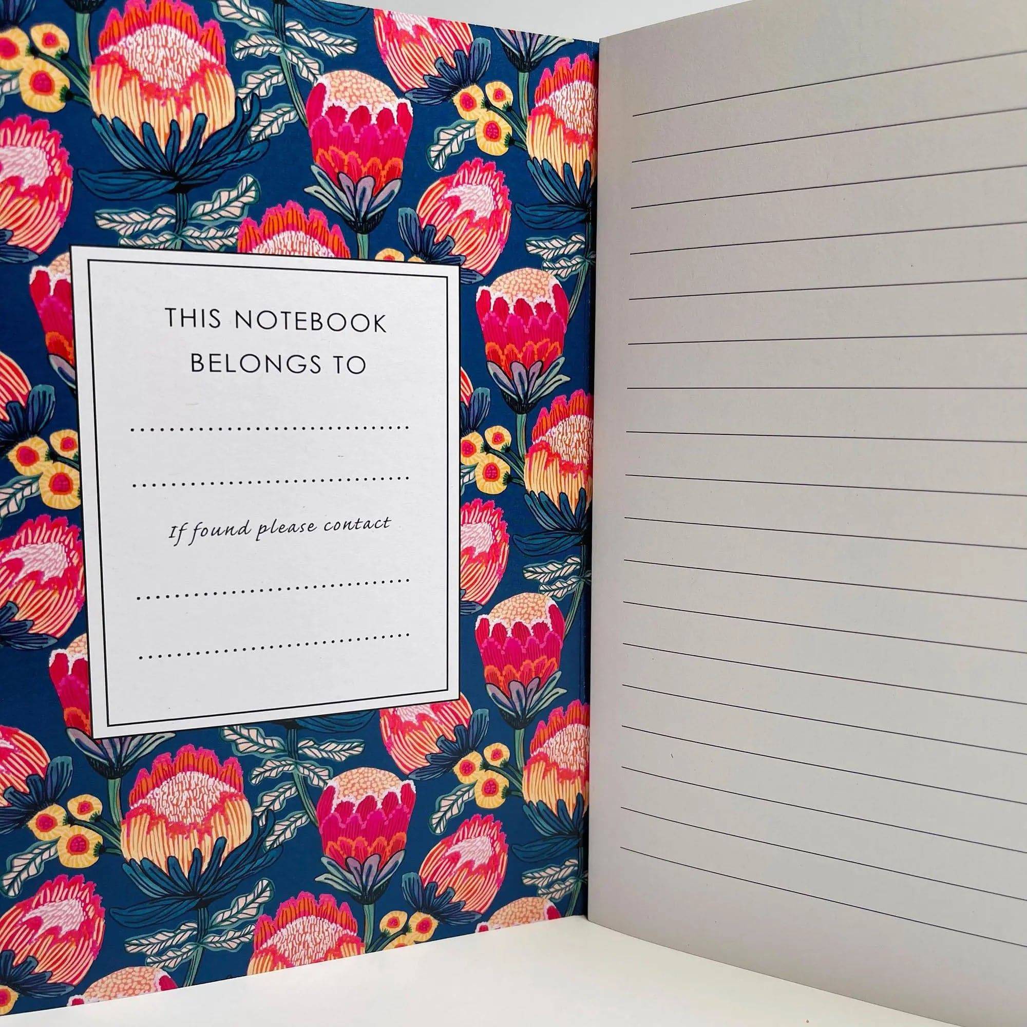 Flowers of Oz A5 Notebook Set - 3-Pack Lined Journal with Floral Design | Perfect for Journaling, Note Taking & Gift Giving