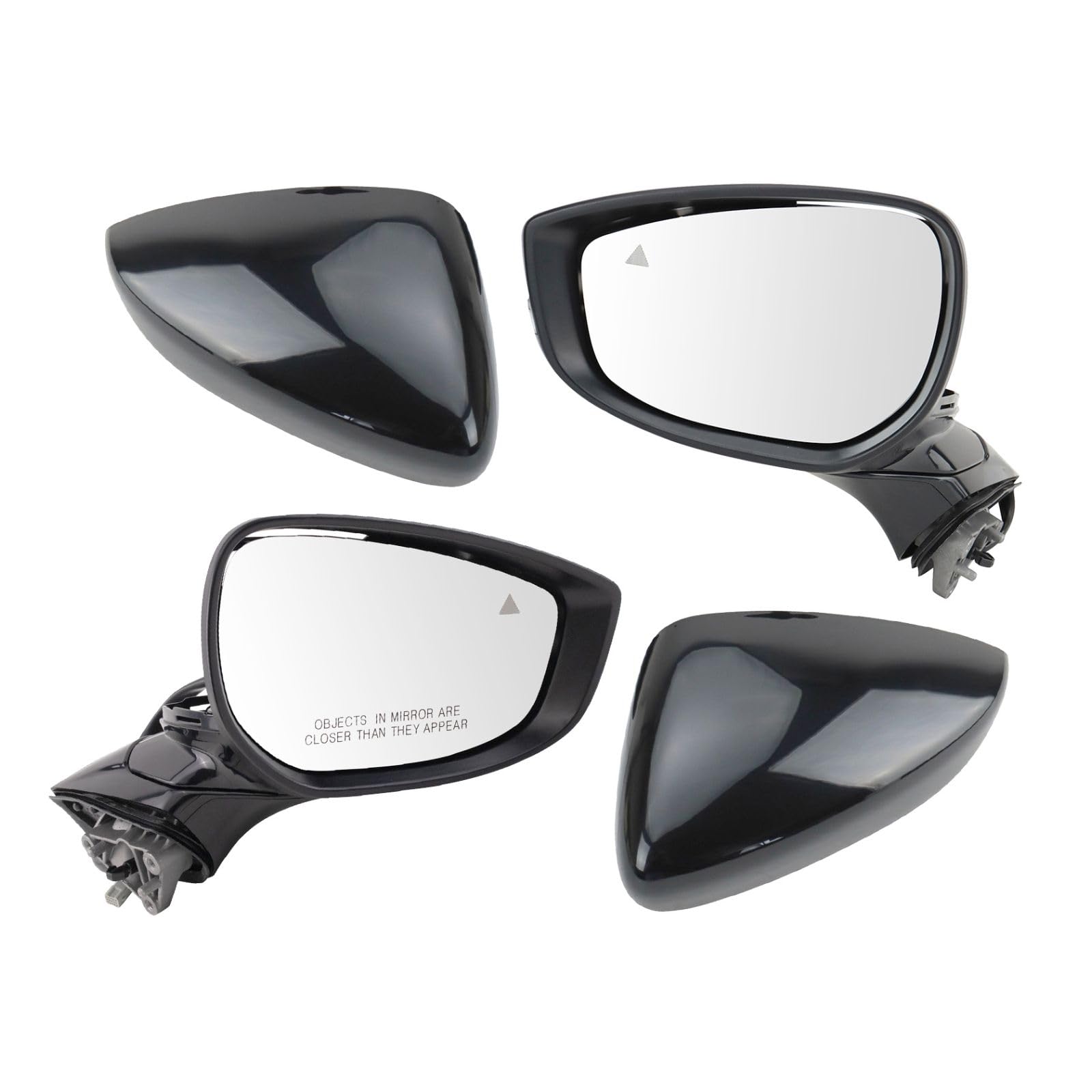 2019-2021 Mazda 3 Side Mirror Set - Heated Driver & Passenger Replacement Mirrors (MA1320241 MA1321241) - Perfect for Winter Driving & Enhanced Visibility