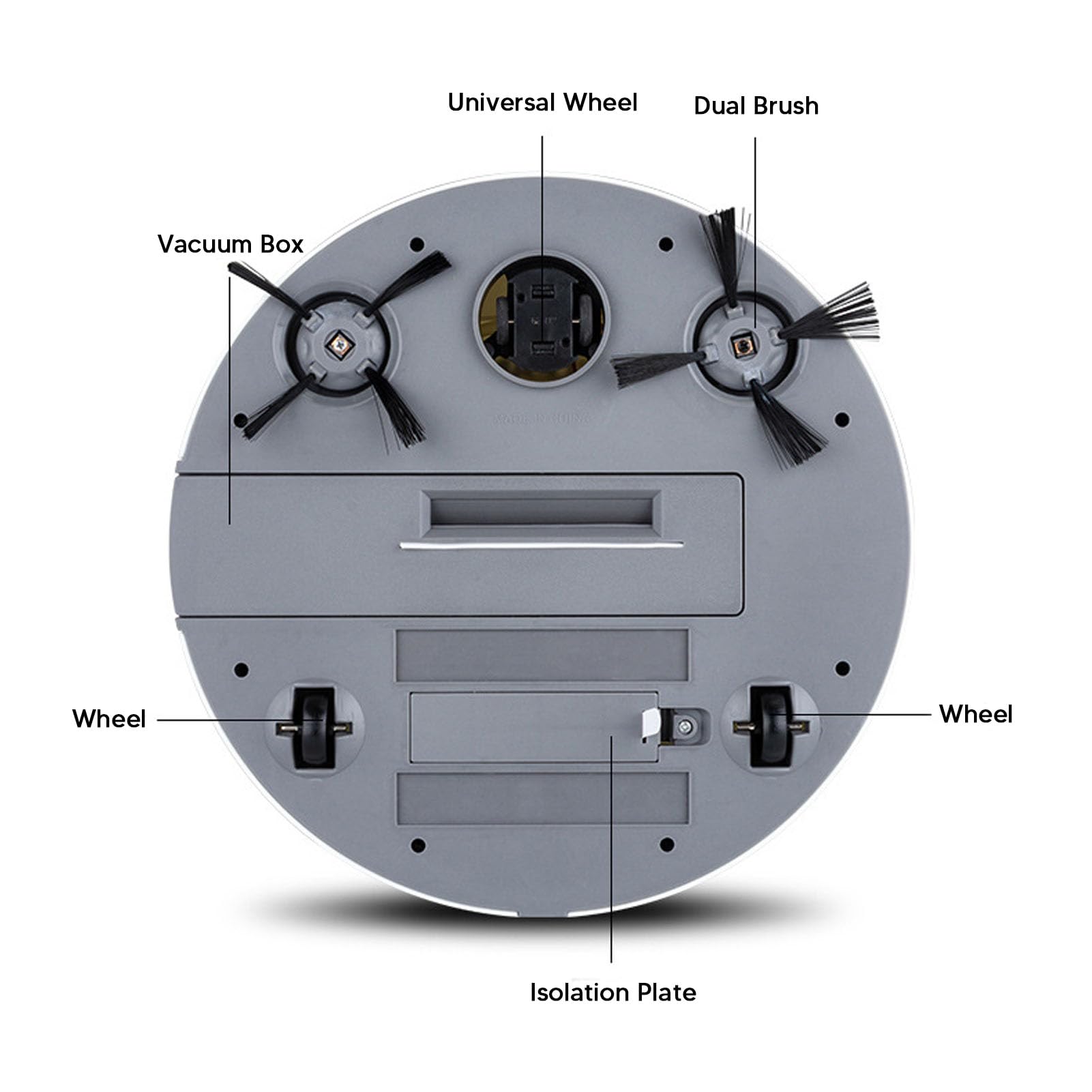 TOPINCN Smart Robot Vacuum Cleaner with 2000Pa Strong Suction - Self-Charging Robotic Vacuum for Pet Hair, Hard Floors & Carpets - Ideal for Home, Office & Apartment Cleaning (White)