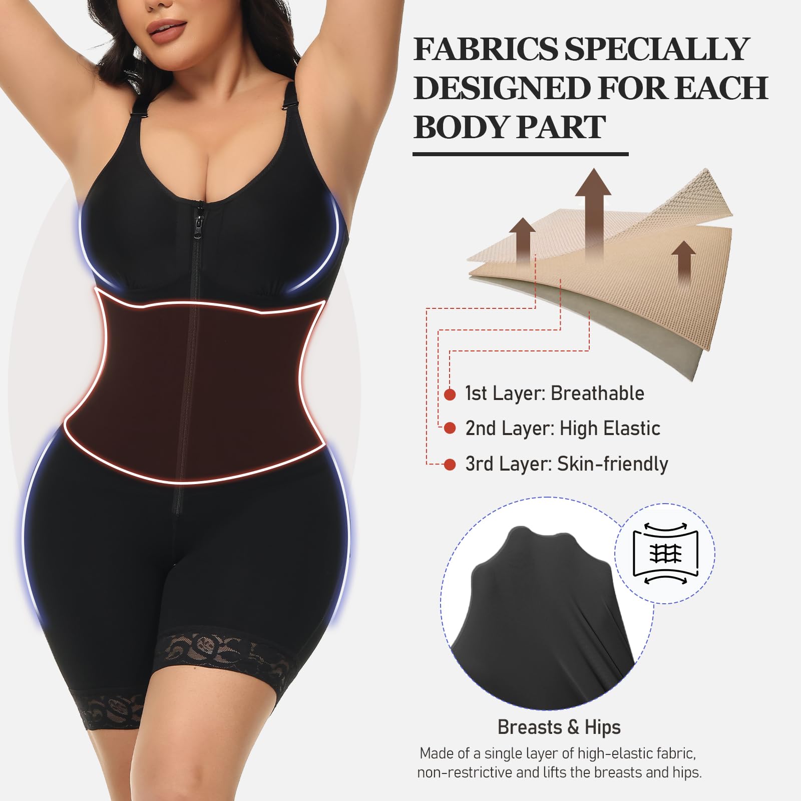 MYODRESS Colombian Shapewear - Tummy Control Faja, Post-Surgery Compression Garment & Butt Lifter Body Shaper for Women | Perfect for Waist Training, Postpartum Recovery & Everyday Slimming