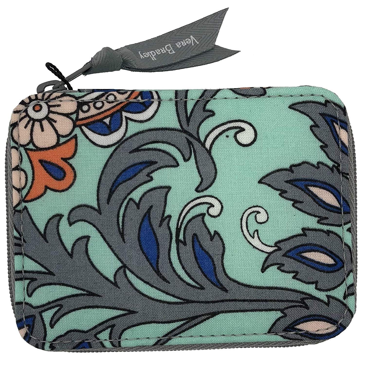 Vera Bradley Travel Pill Organizer Case - Fan Flowers Design | Portable Medicine Storage for Daily Use, Travel & Work | Compact & Stylish Accessory