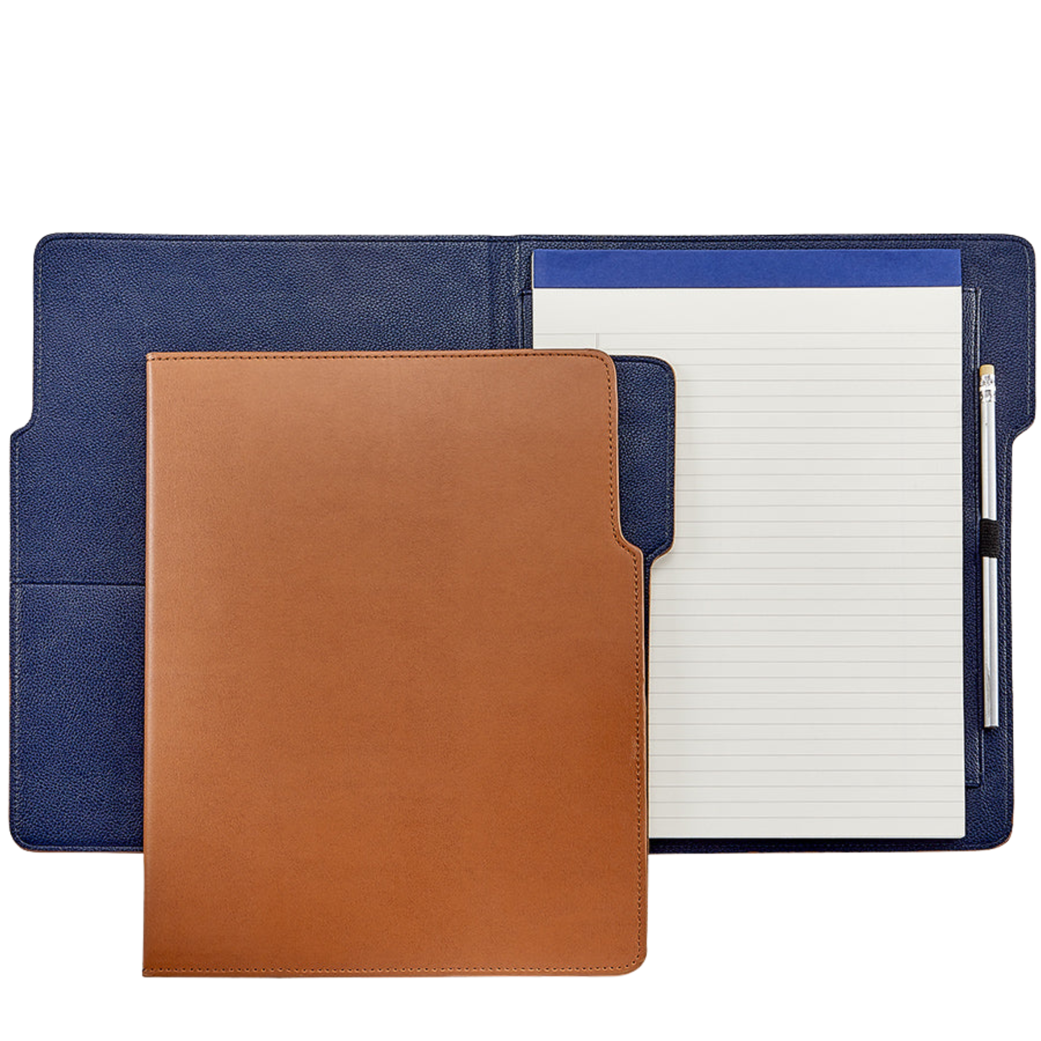 Personalized Bonded Leather Hugo Portfolio - Custom Name/Initials - Perfect for Business, Office & Professional Use