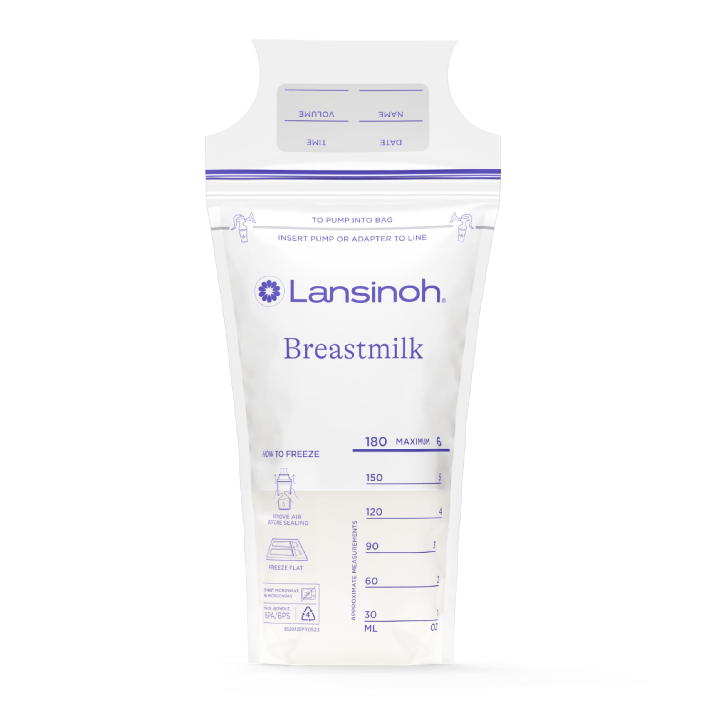 Lansinoh Breastmilk Storage Bags - 200 Count (2 Packs of 100) | BPA-Free Freezer Safe Bags for Long Term Breast Milk Storage | Direct Pumping | Nursing Essentials for Breastfeeding Moms | Perfect for Working Mothers and On-the-Go Pumping