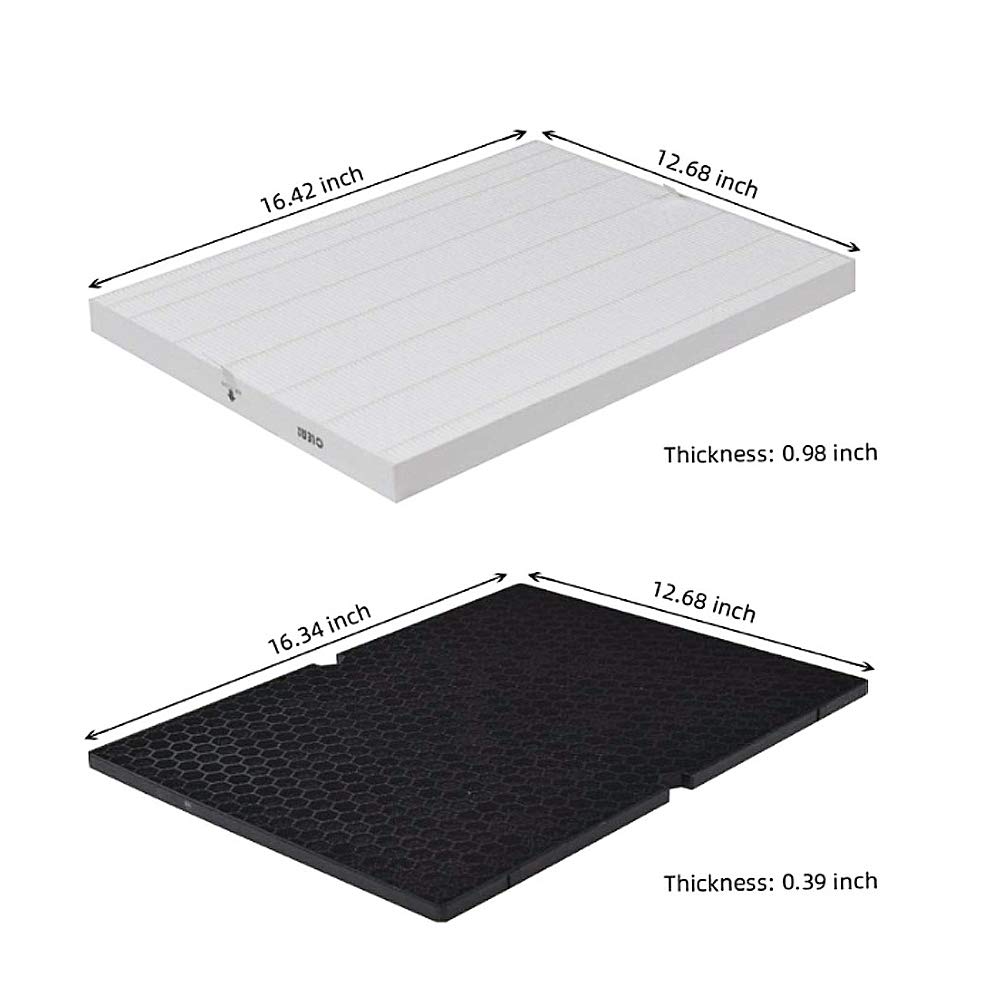 5500-2 Air Purifier Replacement Filter - HEPA & Activated Carbon Combo (1 Pack) - Compatible with 116130 Model - Perfect for Home, Office & Allergy Relief