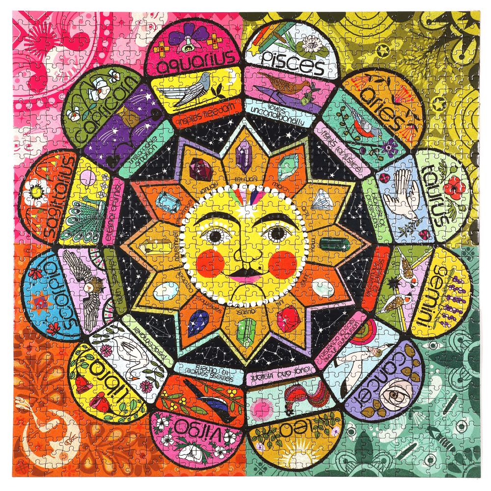 eeBoo Astrology 1000 Piece Jigsaw Puzzle for Adults – Perfect for Relaxation, Meditation & Home Decor