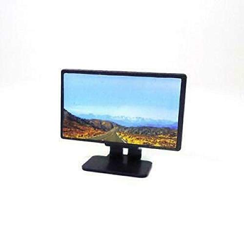 1:12 Scale Miniature Flat Screen TV with Picture - Perfect for Dollhouse Accessories, Miniature Room Decor & Model Displays | Realistic Dollhouse Television for Collectors & Hobbyists