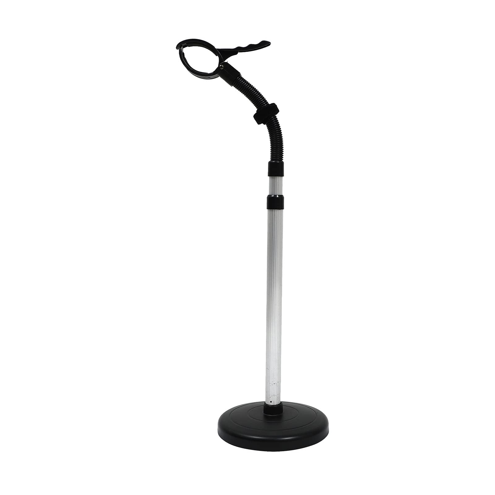 360° Rotating Hair Dryer Holder Stand - 1pc Wall Mounted Blow Dryer Organizer for Bathroom & Salon (Black) - Perfect for Home, Salon & Travel Use