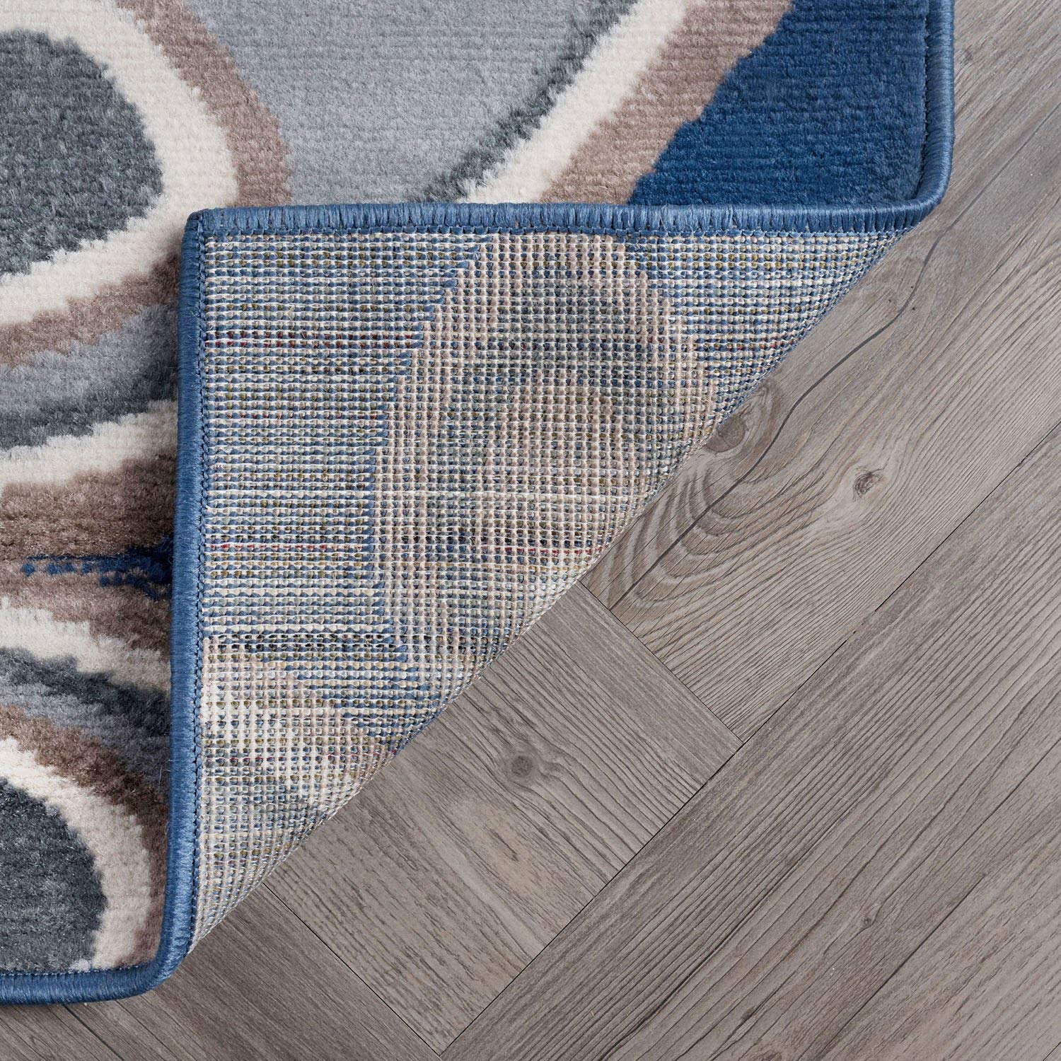Tayse Matilda Navy Blue 8x10 Rectangle Area Rug - Floral Transitional Design for Living Room, Bedroom, Dining Room - Soft & Durable 7'10'' x 9'10'' Indoor Rug - Perfect for Home Decor, Apartment Styling, and Cozy Spaces