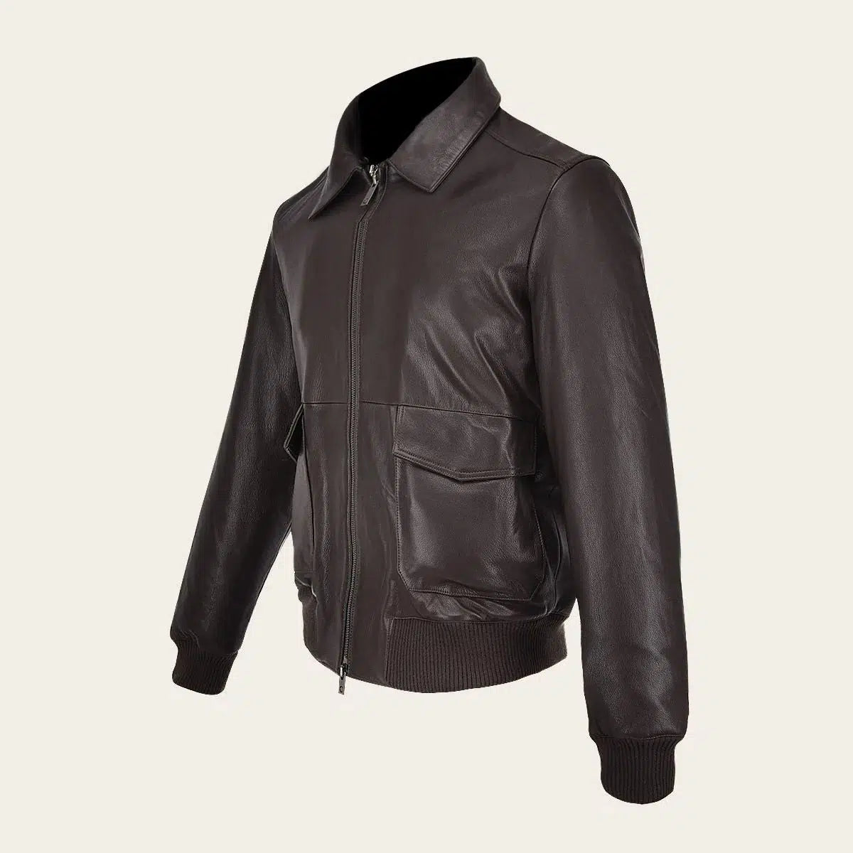 Men's Aviator Leather Jacket - Cuadra Brown Casual Fashion Dress Jacket for Stylish Outfits | Perfect for Daily Wear, Travel & Outdoor Adventures