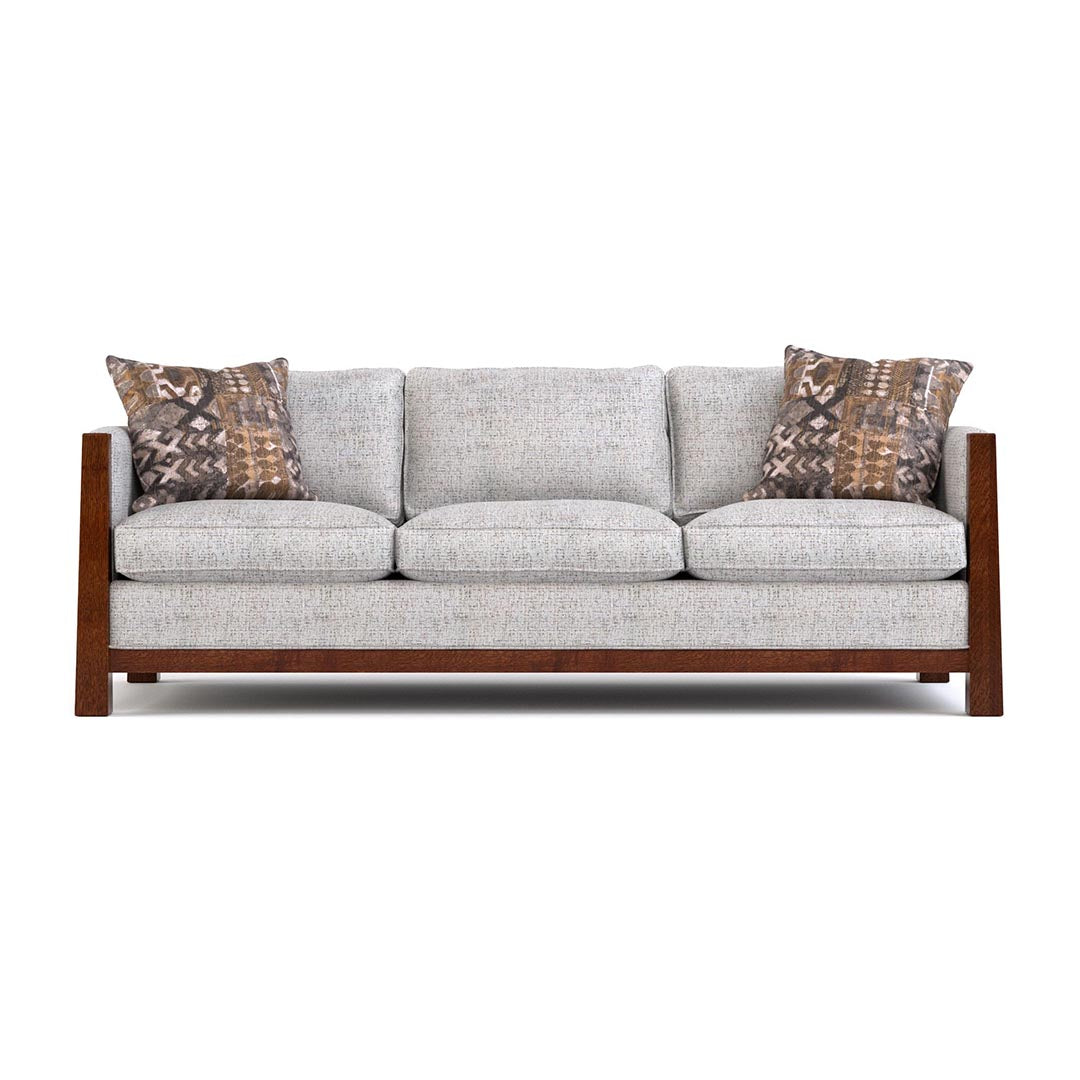 Premium Highland Sofa - Modern Comfortable Couch for Living Room, Lounge & Home Theater - Soft Fabric Upholstery with Sturdy Wooden Frame