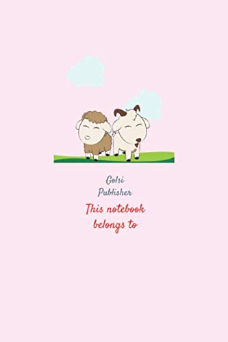 Happy Sheep & Goat Journal Notebook for Girls - Elegant Pink 6.9