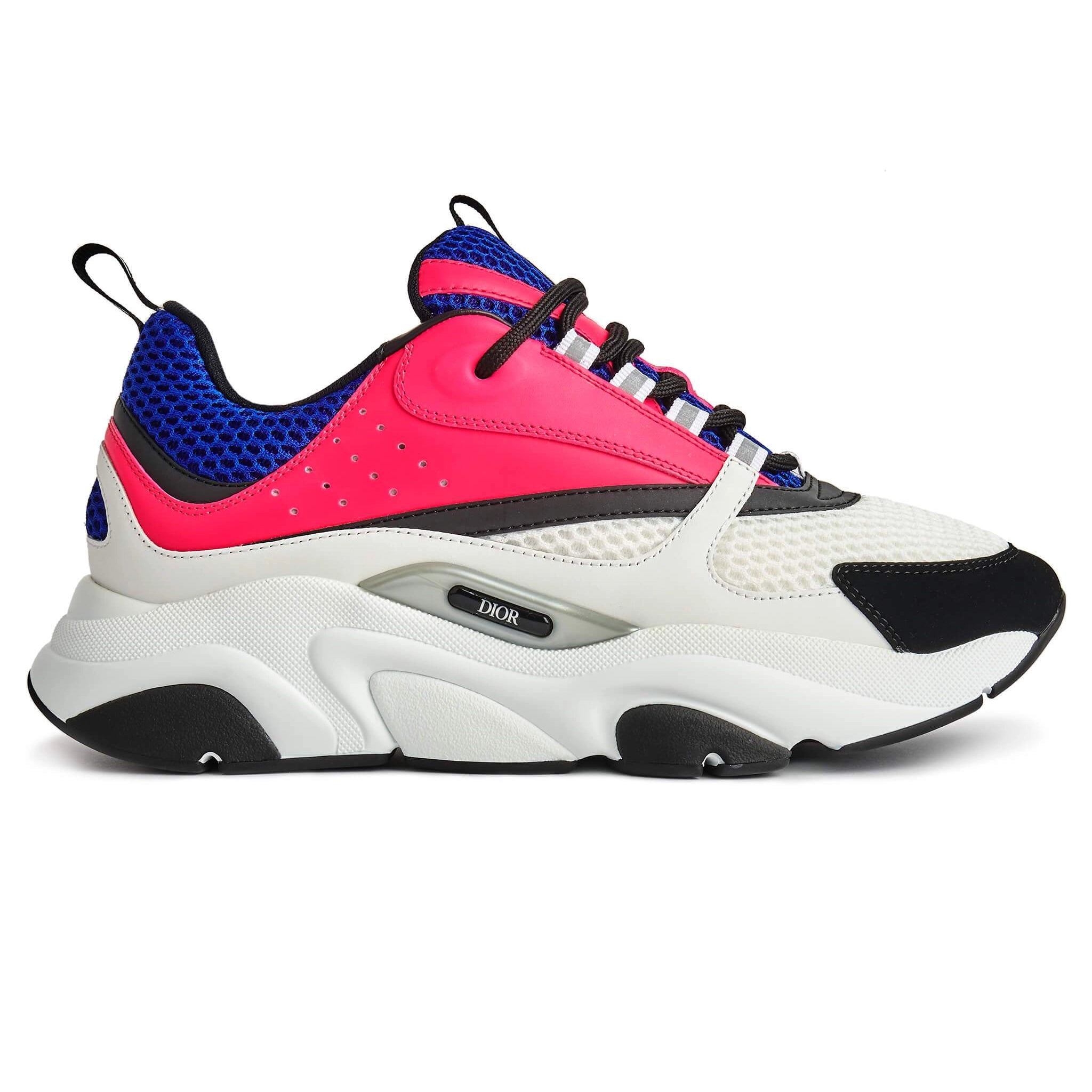 Dior B22 Sneakers in Neon Pink & Purple - Stylish Luxury Trainers for Women & Men | Perfect for Casual Wear, Gym & Street Fashion