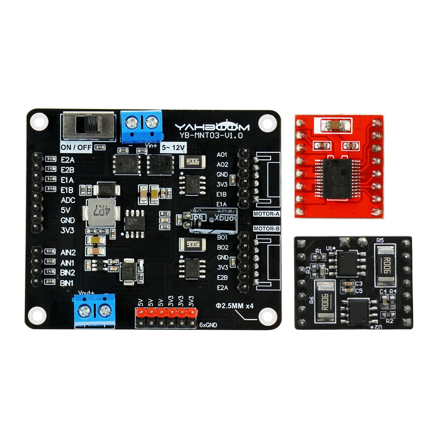 2 Channel Motor Drive Module (AT8236/TB6612FNG) - Dual H-Bridge DC Motor Controller for Arduino, Raspberry Pi, Robotics & DIY Projects - Perfect for Smart Cars, Drones and Automation Systems