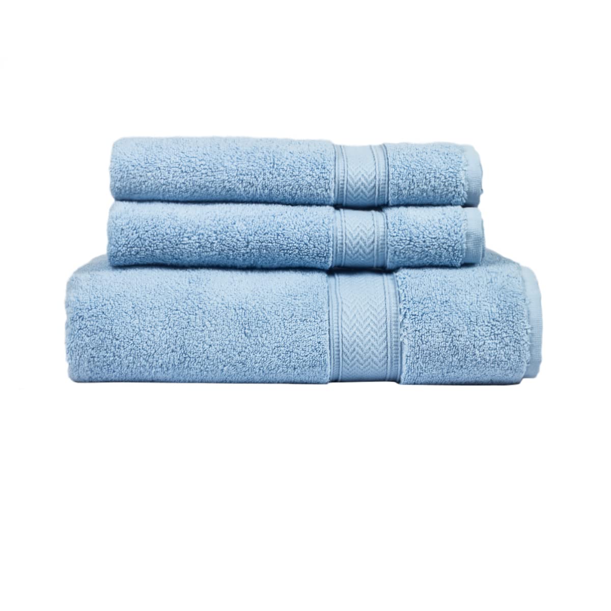 Premium 3-Piece Blue Bath Towel Set - 54