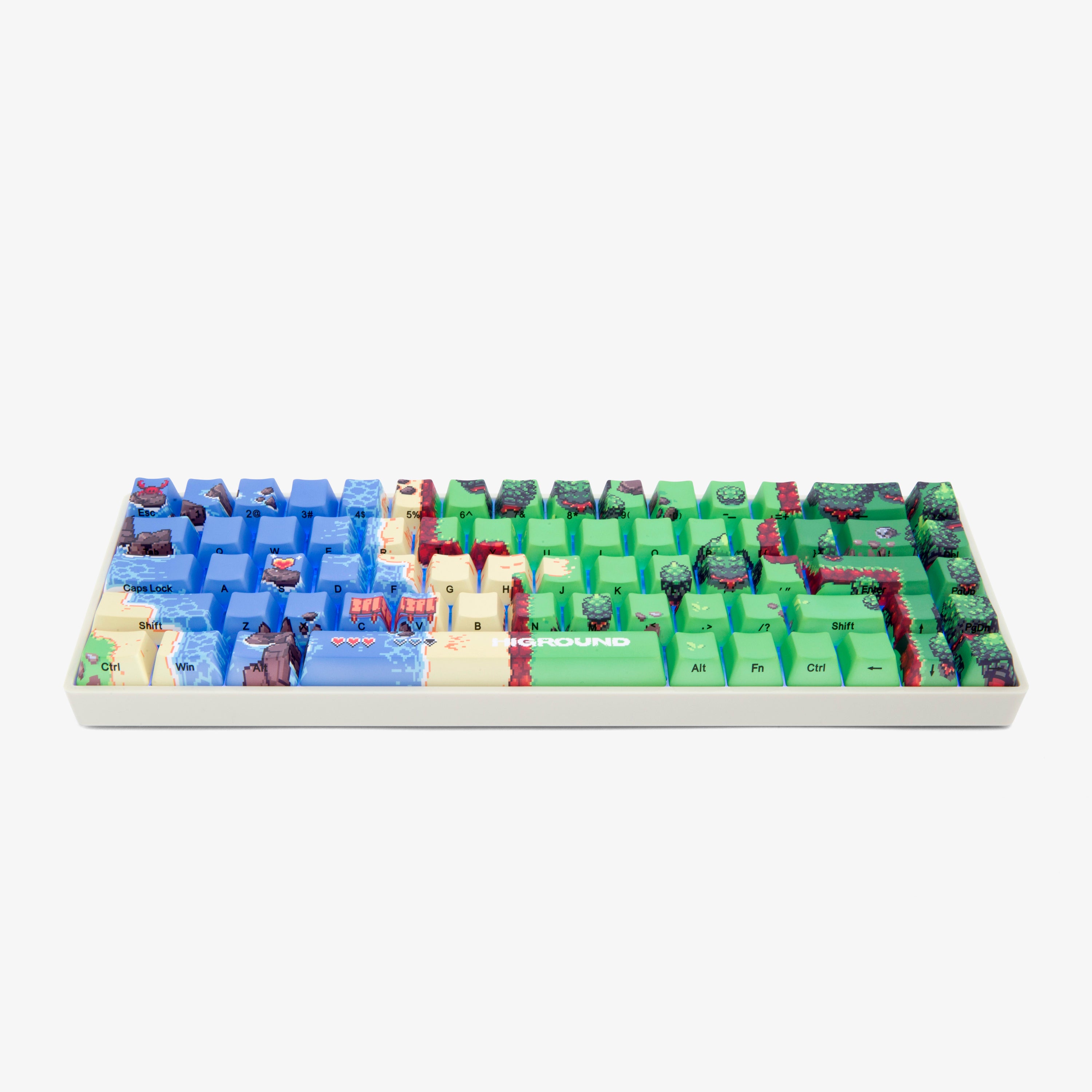 Higround 2 Basecamp 65 Mechanical Gaming Keyboard - Amora Bay Color | Compact 65% Layout, RGB Backlit | Perfect for Gaming, Coding & Office Work