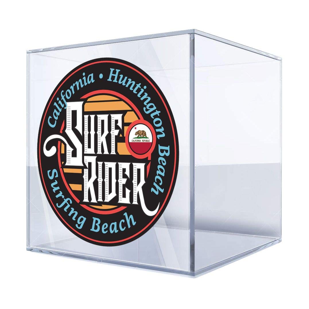 DT Stickers Decals - Premium Surf & Travel Decals for Surfboards, Cars, Laptops - California Huntington Beach Reef Design (12