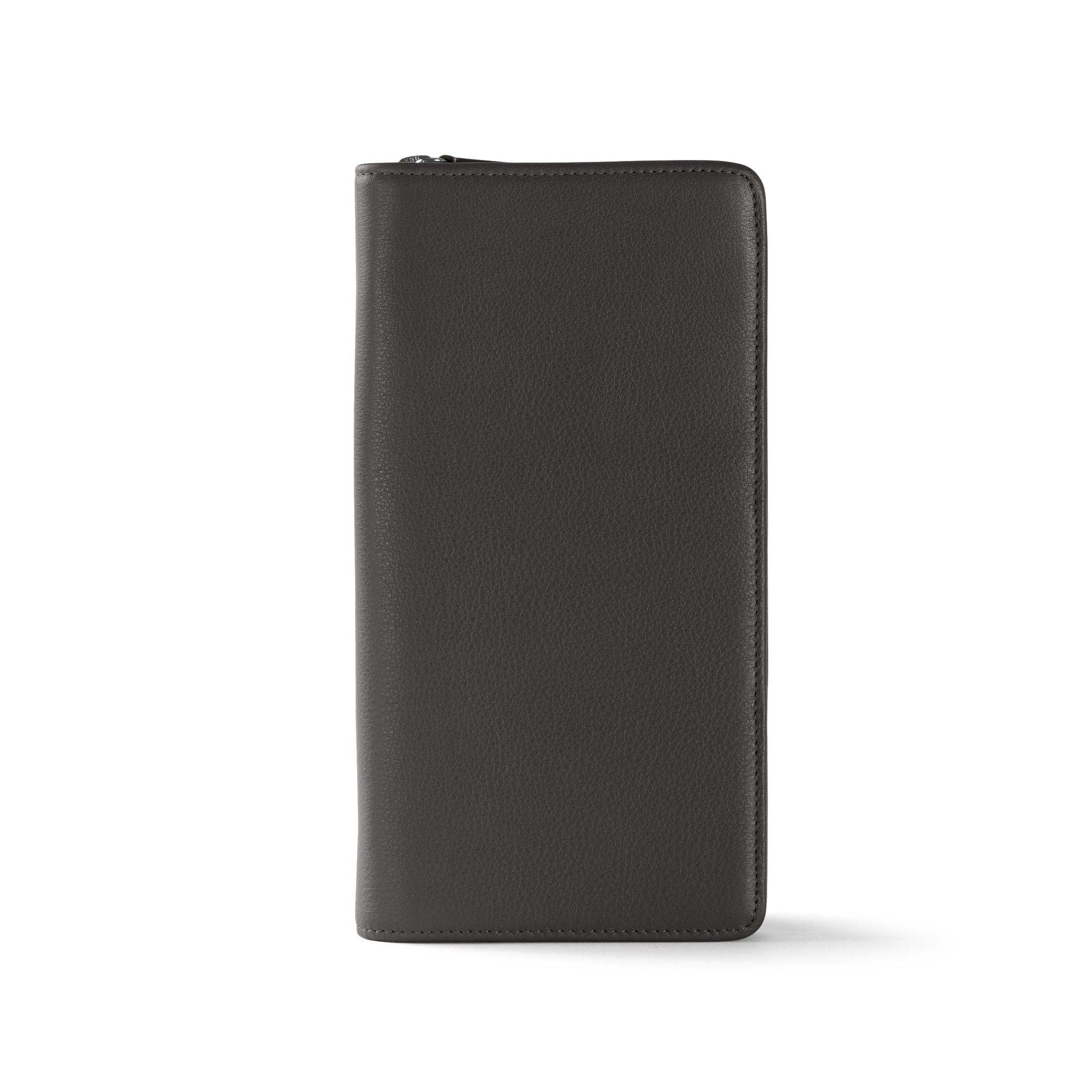 RFID Blocking Zip Around Travel Wallet - Black Onyx | Secure Passport Holder for Women & Men | Perfect for Airports, Vacations & Business Trips
