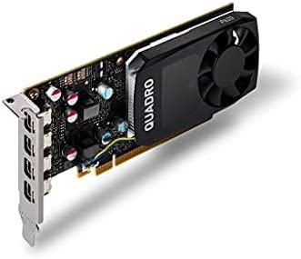 PNY Nvidia Quadro P620 2GB GDDR5 Professional Graphics Card - 4 Mini DisplayPorts, 512 CUDA Cores, 128-Bit, 1.39TFlops | Ideal for CAD, 3D Modeling, Video Editing & 5K Display Support | Renewed (Plain Box)