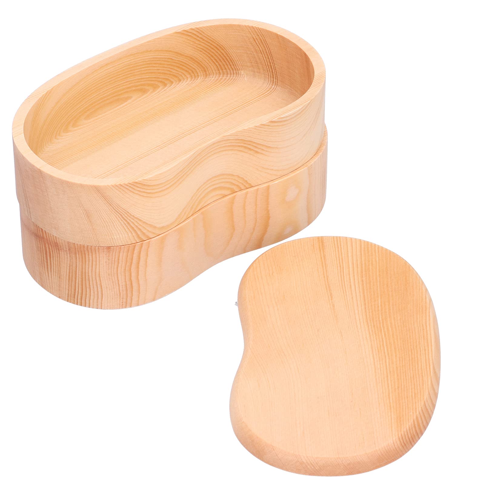 Wooden Bento Lunch Box - Eco-Friendly Japanese Style Food Container for Home, Office & Travel - Perfect for Meal Prep, Picnics & School Lunches