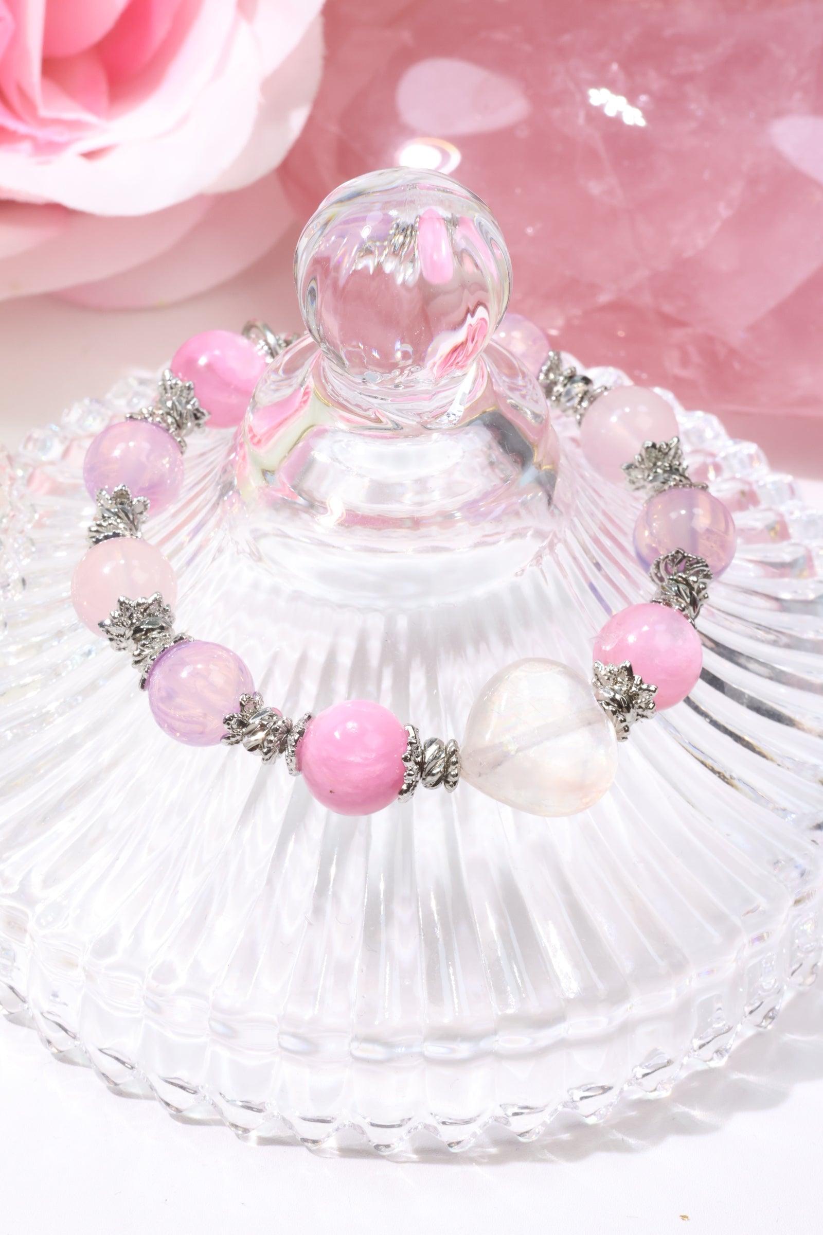 ACD × Dolly Heart Bracelet - Pretty in Pink Cute Charm Bangle for Women | Perfect Gift for Valentine's Day, Birthday & Everyday Wear