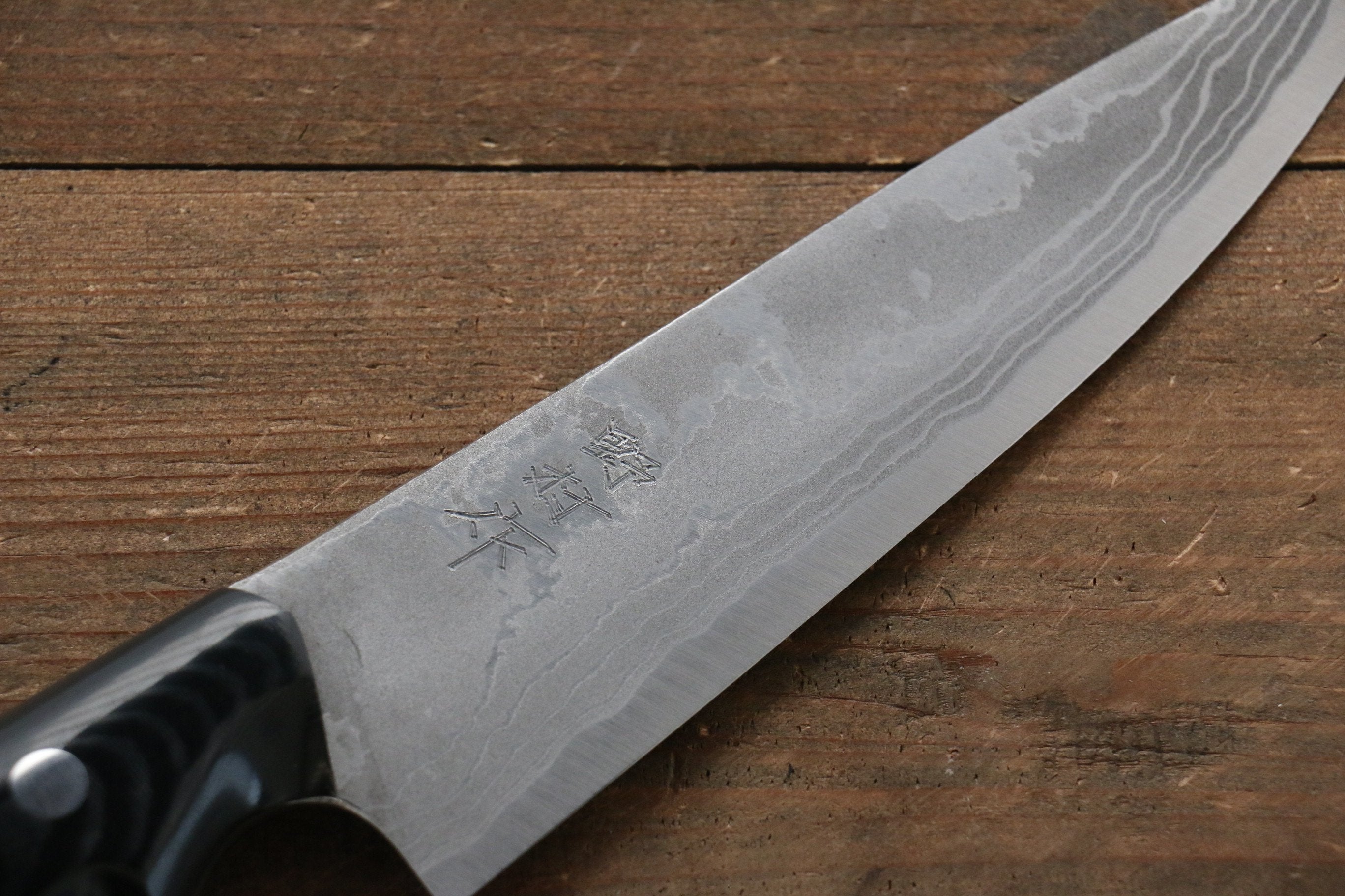 Premium Kazuo Nomura White Steel No.2 Damascus Gyuto Knife 150mm - Japanese Chef Knife with Micarta Handle - Perfect for Slicing, Dicing & Precision Cutting in Professional Kitchens & Home Cooking