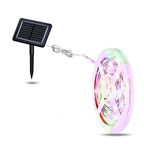 EZ Solar Powered String LED Lights - 90pcs Upgraded Waterproof Outdoor Fairy Lights with 10ft Wire & 8 Lighting Modes (RGB+Warm White) - Perfect for Garden, Patio, Party, Christmas, Thanksgiving, Wedding and Home Decoration