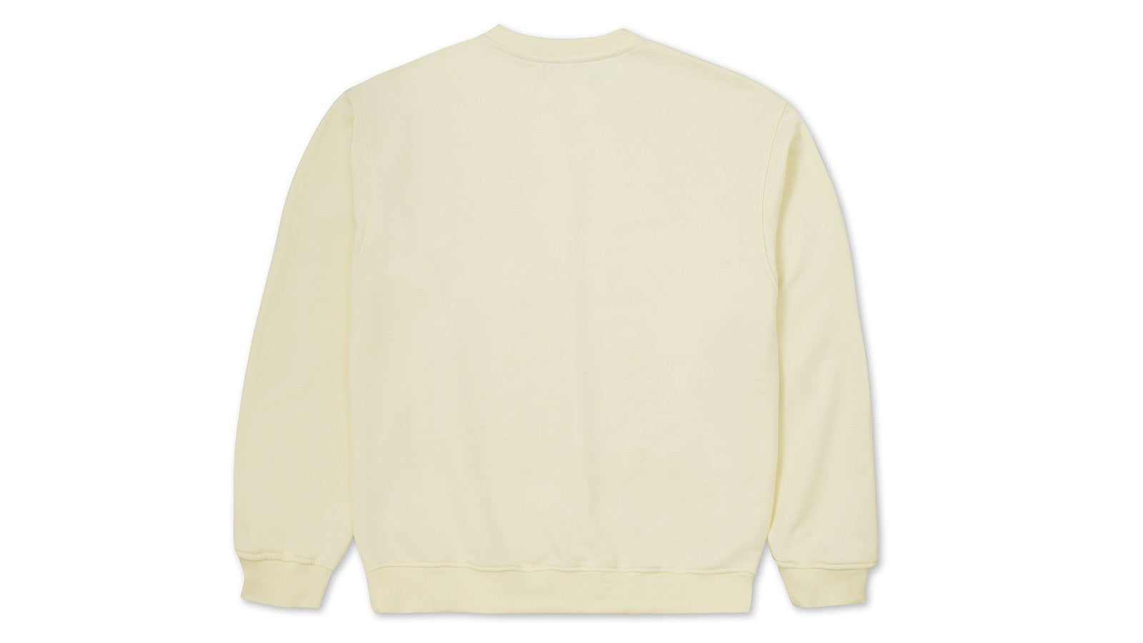 Premium Basic Logo Sweatshirt - Marshmallow White & Blue Print - Cozy Casual Wear for Everyday Comfort