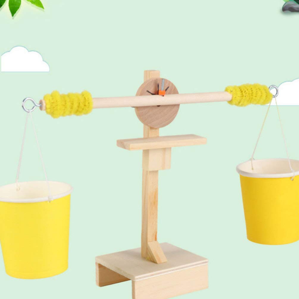 Wooden Balance Scale Toy for Kids - Math Teaching & Science Experiment Tool, Preschool Measurement Learning, STEM Educational Puzzle Game - Perfect for Classroom Activities & Homeschooling