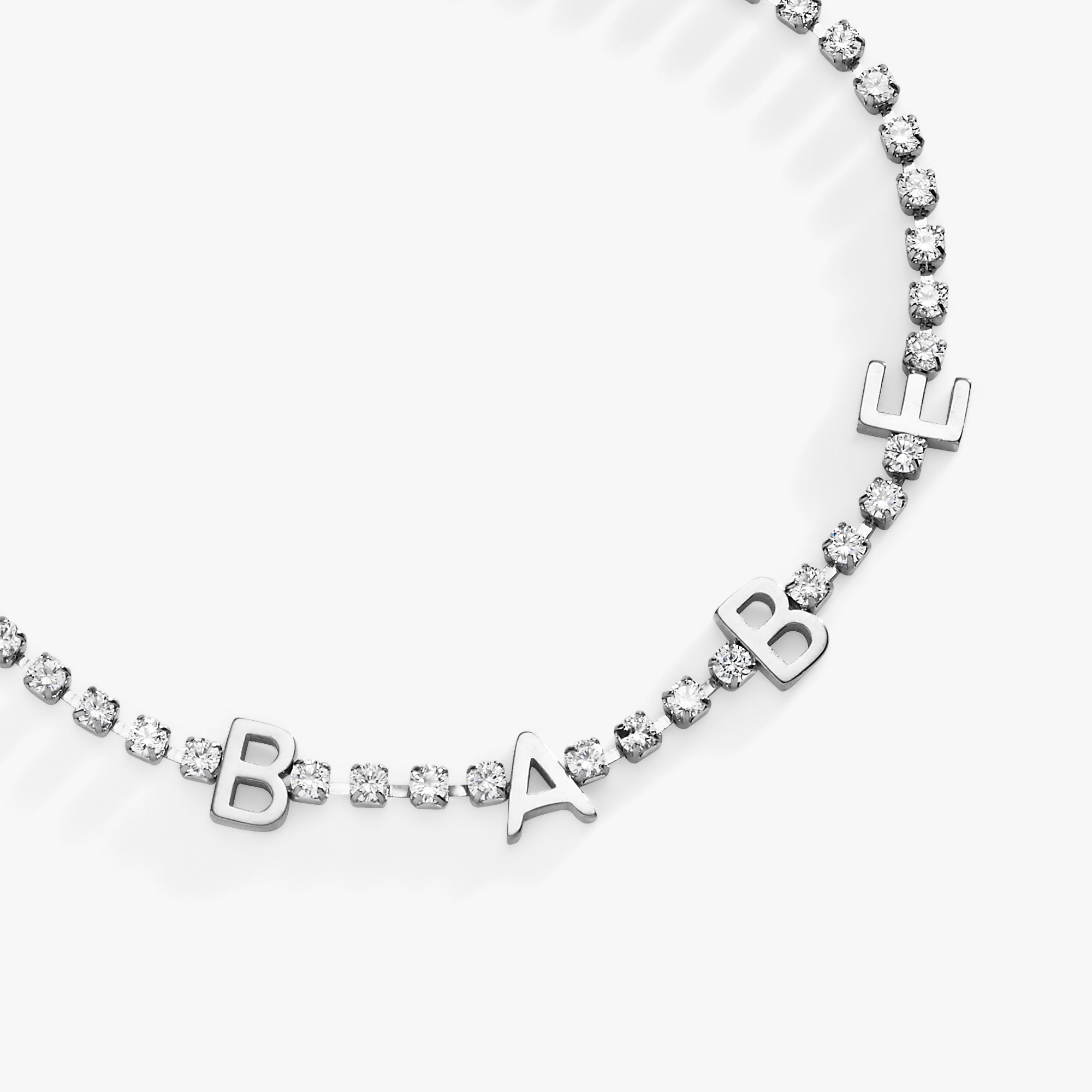 Babe Crystal Tennis Bracelet for Women - Elegant Cubic Zirconia & Sterling Silver Jewelry - Perfect for Parties, Weddings & Everyday Wear