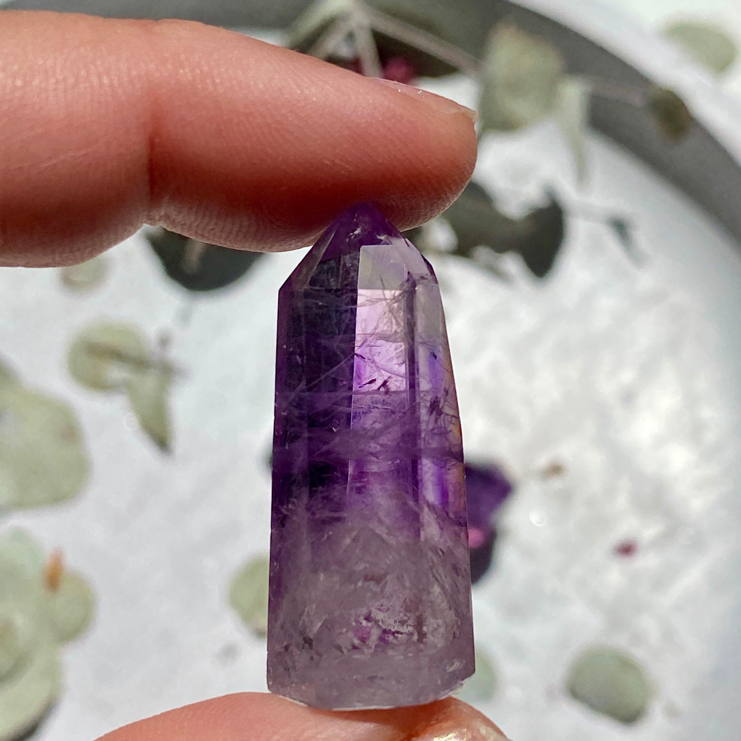 Premium Amethyst Crystal Mini Generator - High-Quality Healing Stone for Meditation, Energy Cleansing & Home Decor