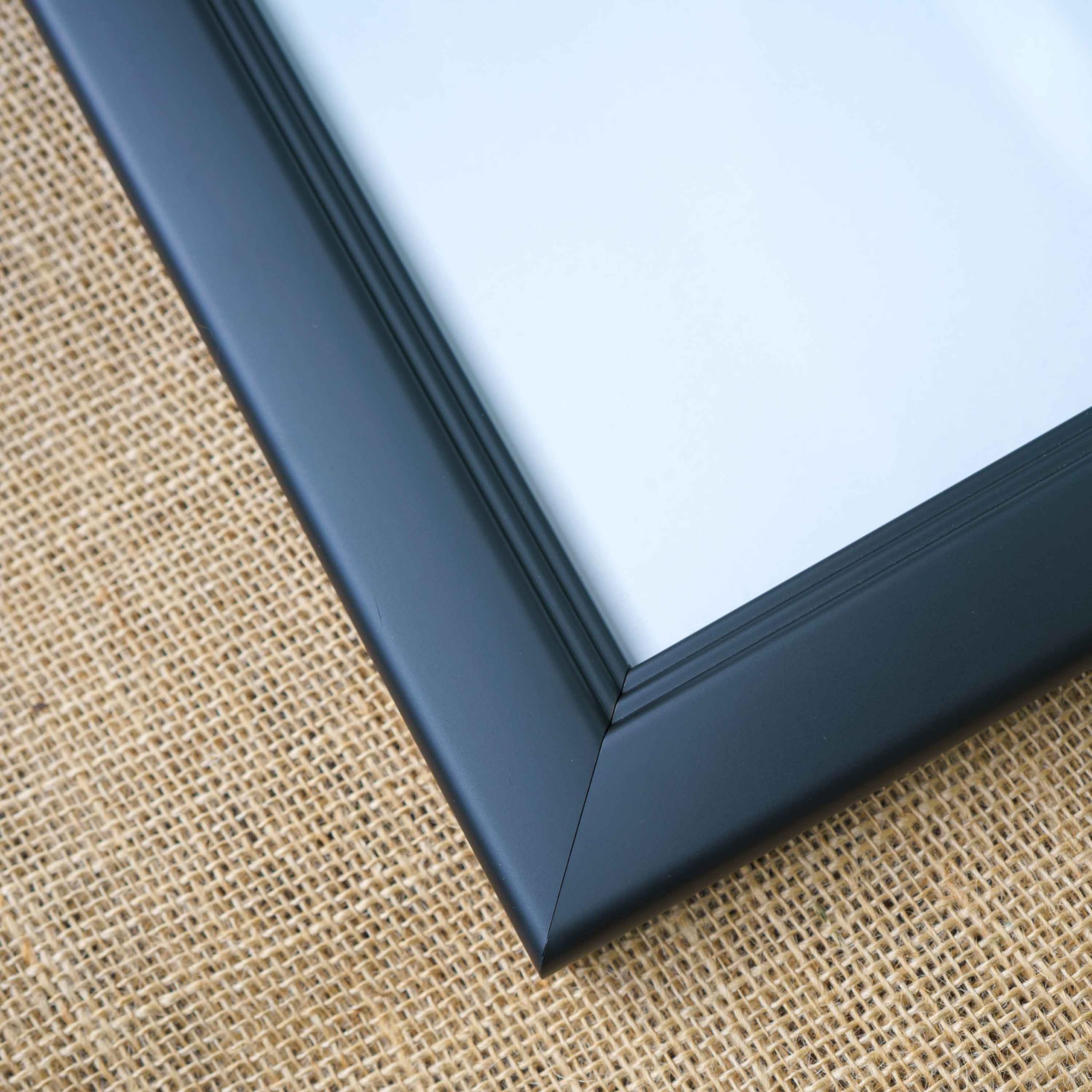 26x38 Black Modern Picture Frame with UV Acrylic Shatter Guard & Acid-Free Backing - Wood Wall Photo Frame for Family Portraits, Home Decor, Office Display - Includes Hanging Hardware (No Mat Included) - Perfect for Living Room, Bedroom or Gallery Wall Decor