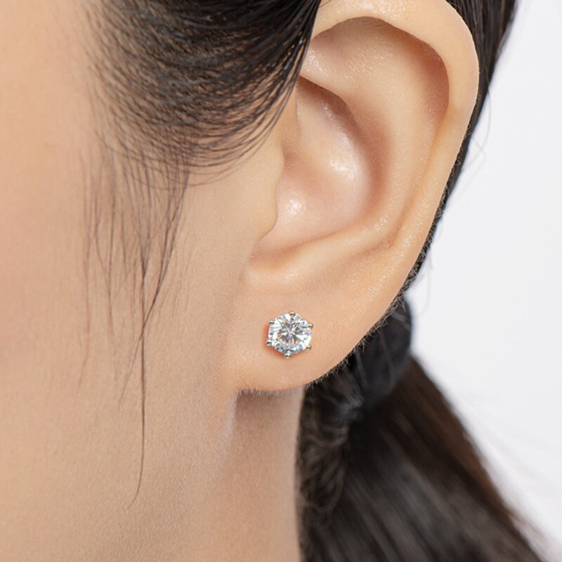 Moissanite Earrings for Women - Durable & Sparkling Moissanite Jewelry - Perfect for Weddings, Parties & Everyday Wear