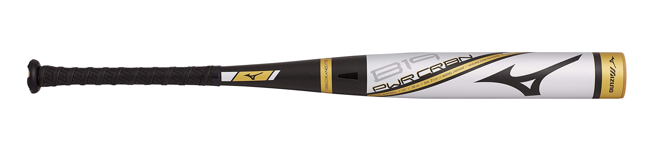 Mizuno B19-PWR CRBN BBCOR Baseball Bat (-3) - High School & College Approved | Perfect for Competitive Games & Training Sessions