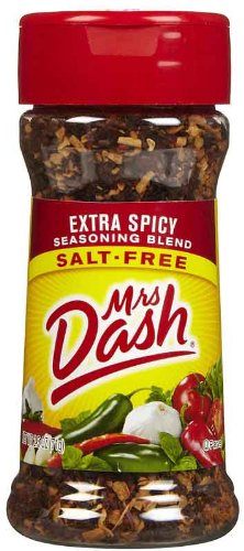 Mrs. Dash Extra-Spicy Seasoning Blend - Salt-Free, Gluten-Free, 2.5-Ounce Shaker (Pack of 6) - Perfect for Grilling, Roasting & Everyday Cooking - Healthy Flavor Enhancer for Meats, Vegetables & Soups