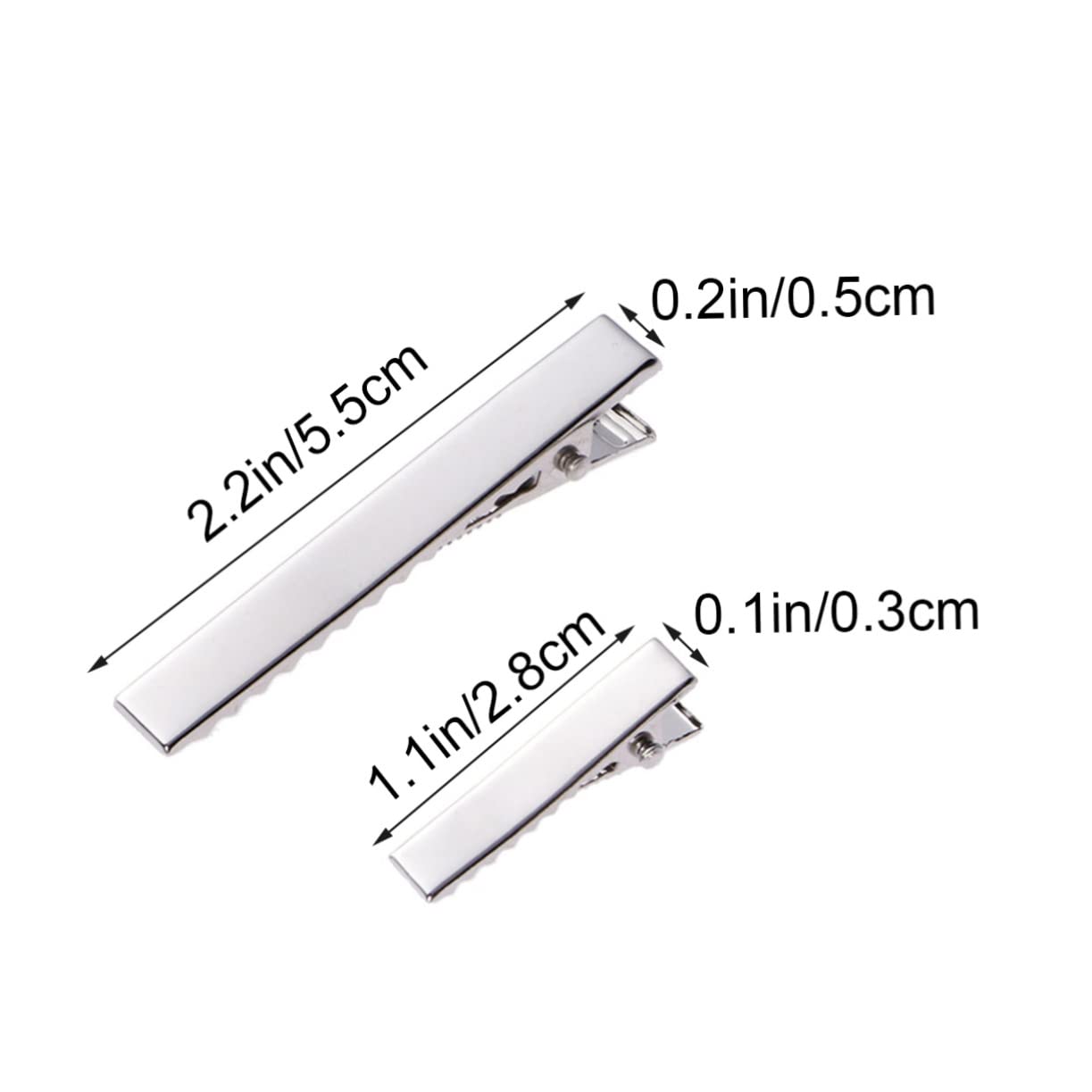FOMIYES 200pcs Silver Hair Sectioning Clips - Professional Metal Alligator Hair Clips for Extensions, Styling & Salon Use - Perfect for Hairdressers, DIY Haircuts & Home Hair Care