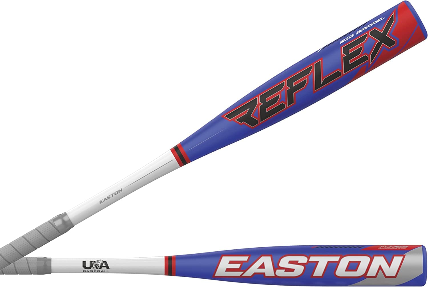 Easton Reflex USA Baseball Bat -12 Drop Big Barrel 1-Piece Alloy Youth & High School Bat | Perfect for Training, Games & Travel Tournaments | Lightweight Durable Performance for Baseball Practice & League Play