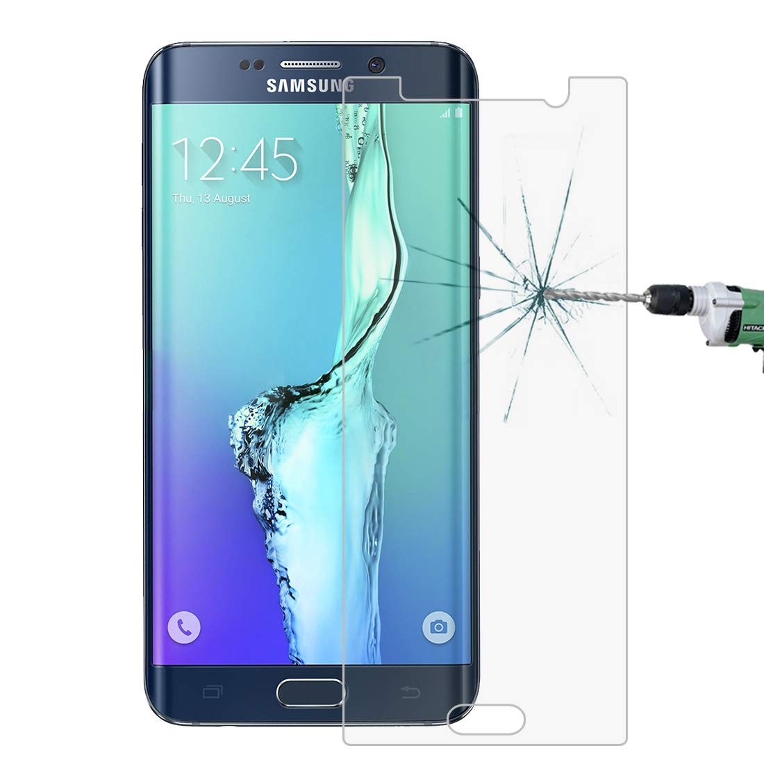 CAIFENG 100-Pack Tempered Glass Screen Protector for Samsung Galaxy S6 Edge+ / G928 - 0.26mm 9H Hardness, 2.5D Explosion-Proof, Anti-Scratch - Perfect for Everyday Protection & Drop Prevention