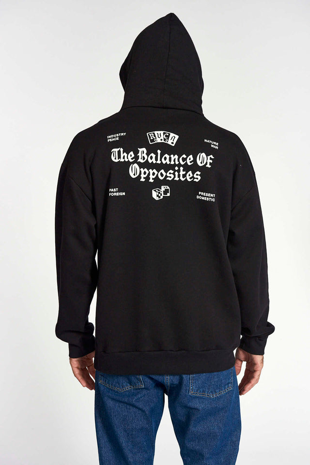 RVCA Vices Over Hoodie - Men's Pullover Fleece Sweatshirt for Casual Wear, Street Style & Outdoor Activities