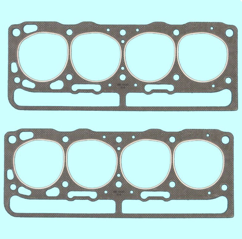 Lincoln Mercury 341 368 Y Block Cylinder Head Gasket Set - Pair of 2 - Compatible with 1955 1956 1957 Models - High Performance Engine Gasket Replacement for Classic Car Restoration & Engine Rebuild Projects