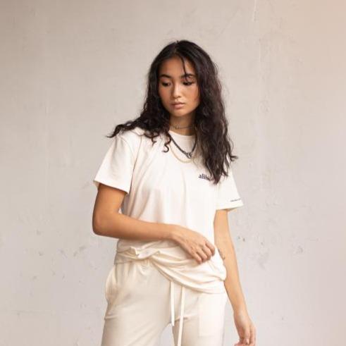 Lux Crystal Basic Tee - Women's Soft Cotton Short Sleeve T-Shirt for Casual Wear & Everyday Outfits | Perfect for Layering, Work, and Weekend Style
