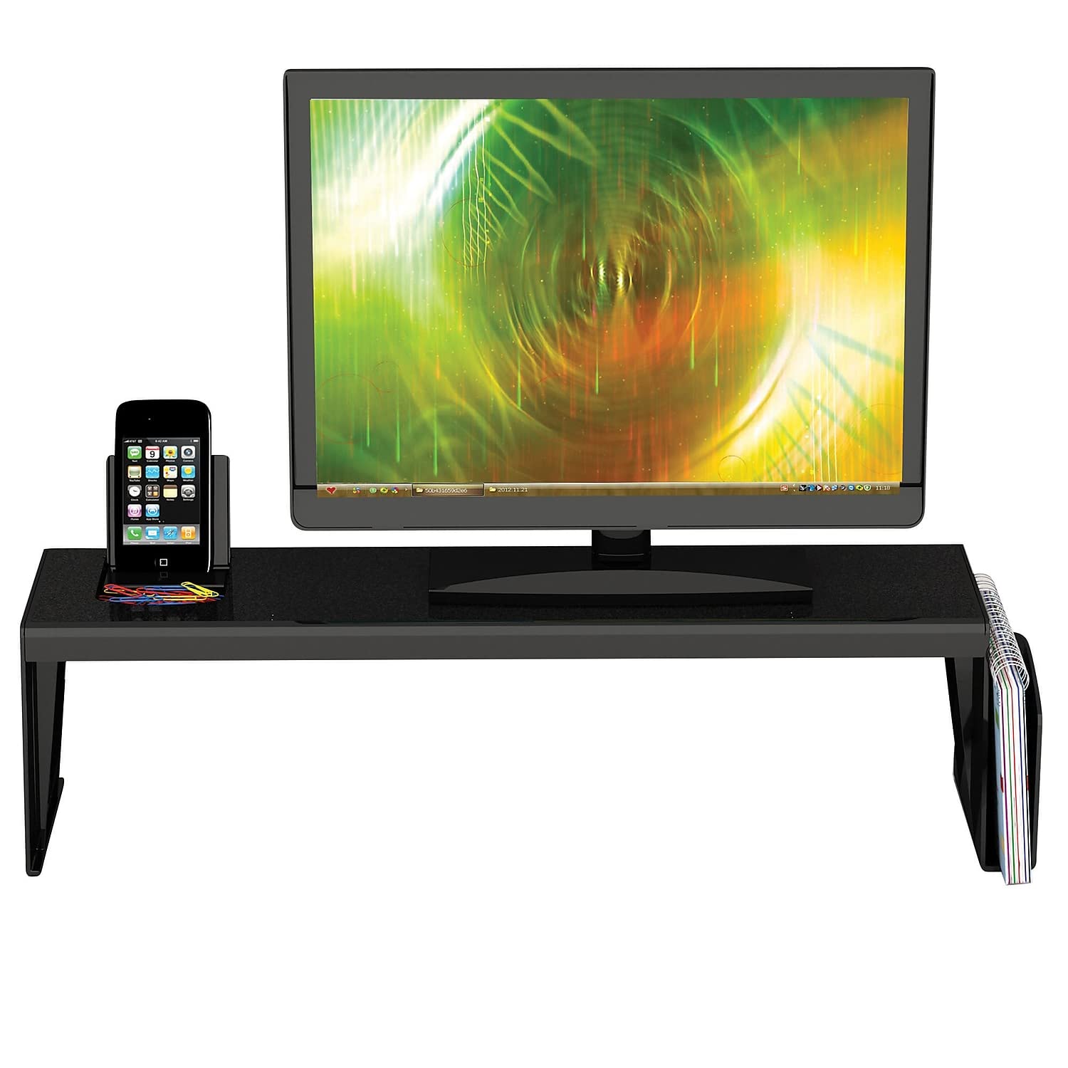 Deflecto Eco-Friendly Heavy Duty Desk Shelf Organizer - Durable Workspace Storage Solution for Office, Home & Study Spaces