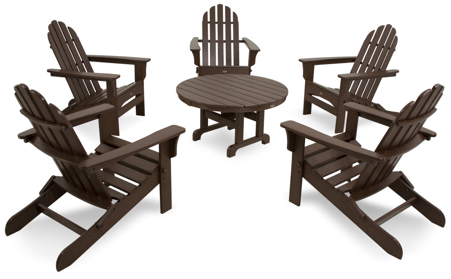 Trex Outdoor Furniture Cape Cod Folding Adirondack Chair with Vintage Lantern Design - Patio, Garden, Poolside & Beach Relaxation Chair