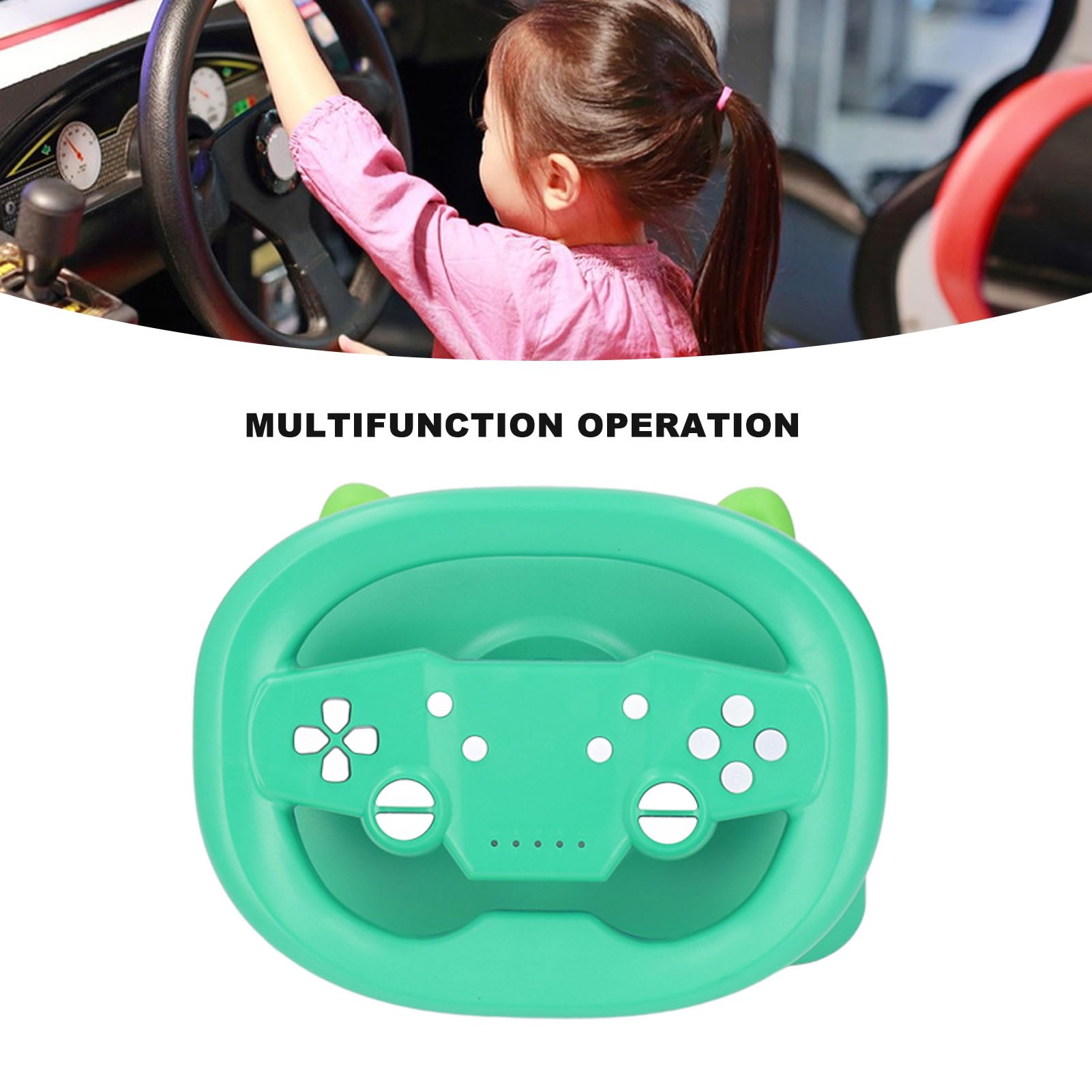 Game Steering Wheel with LED Light for PC/PS3 - Driving Controller for Racing Games