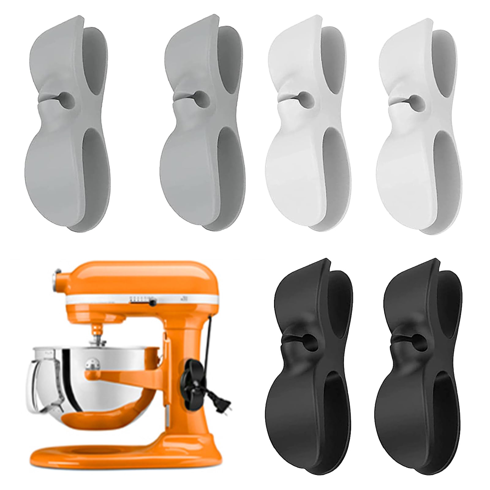 6-Pack Kitchen Appliance Cord Organizers - Cable Wraps for Small Appliances, Blenders, Coffee Makers - Keep Countertops Tidy & Safe (Ideal for Home & Office Use)