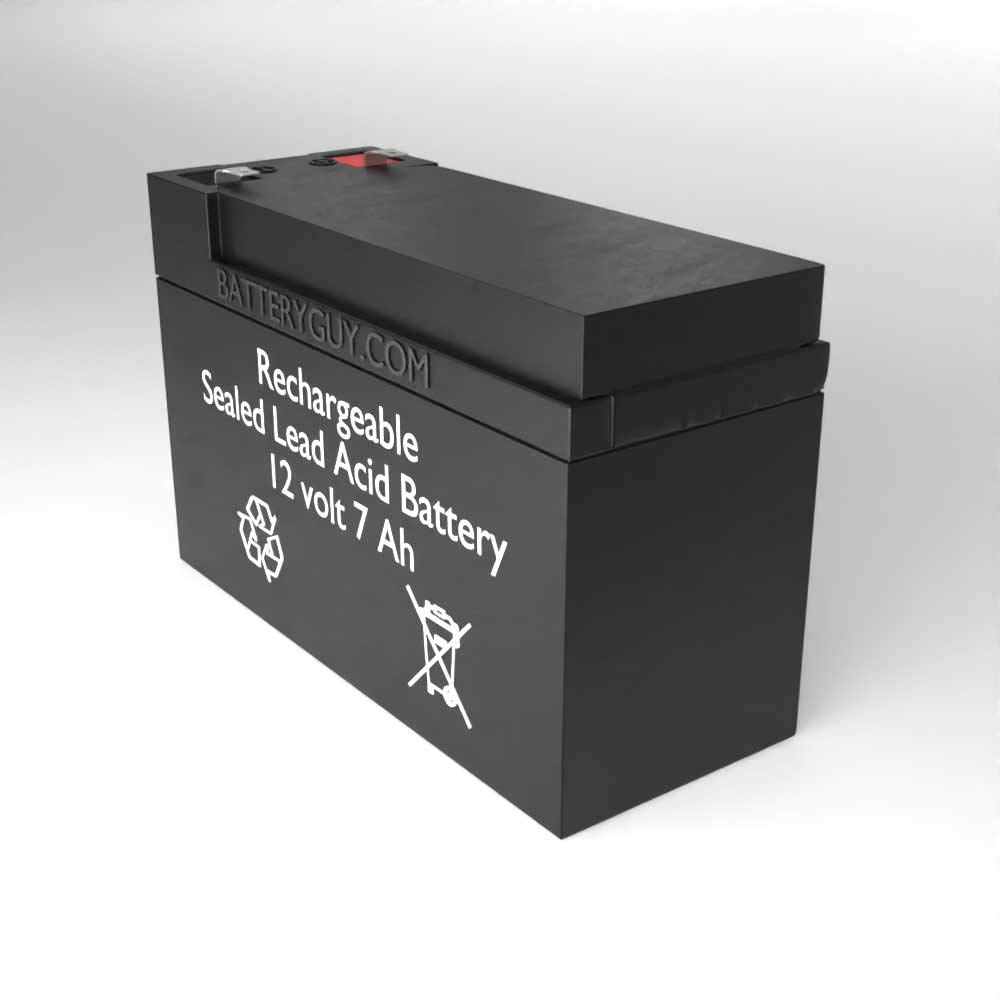 6DFM7 Replacement 12V 7Ah SLA Rechargeable Battery - F1 Terminals (6-Pack) - Compatible with Security Systems, Emergency Lights & UPS Backup Power - BatteryGuy Brand Equivalent