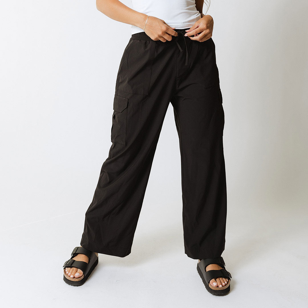 Audrey Cargo Pants for Women - Stylish Black Utility Trousers with Multiple Pockets | Perfect for Outdoor Adventures, Workwear & Casual Street Style