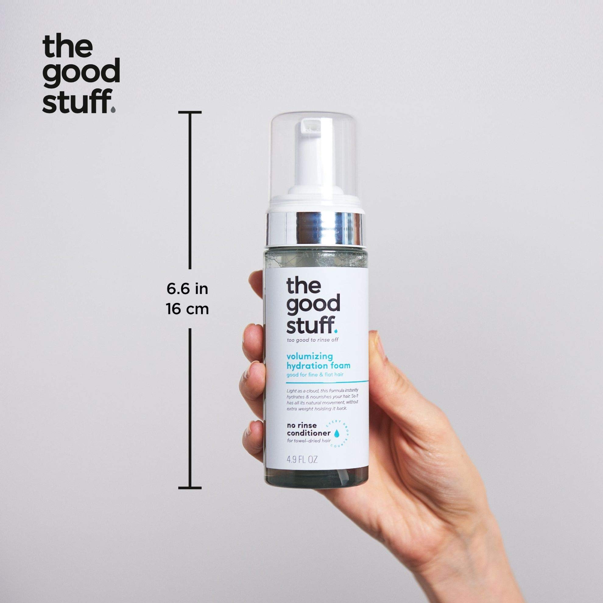 The Good Stuff Volumizing Hydration Foam Conditioner for Fine Hair - 4.9 oz | Lightweight Moisturizing & Thickening Hair Care | Perfect for Daily Use & Styling